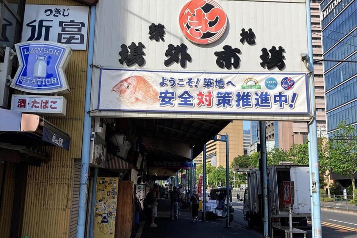 a sign on a building with a sign for a store