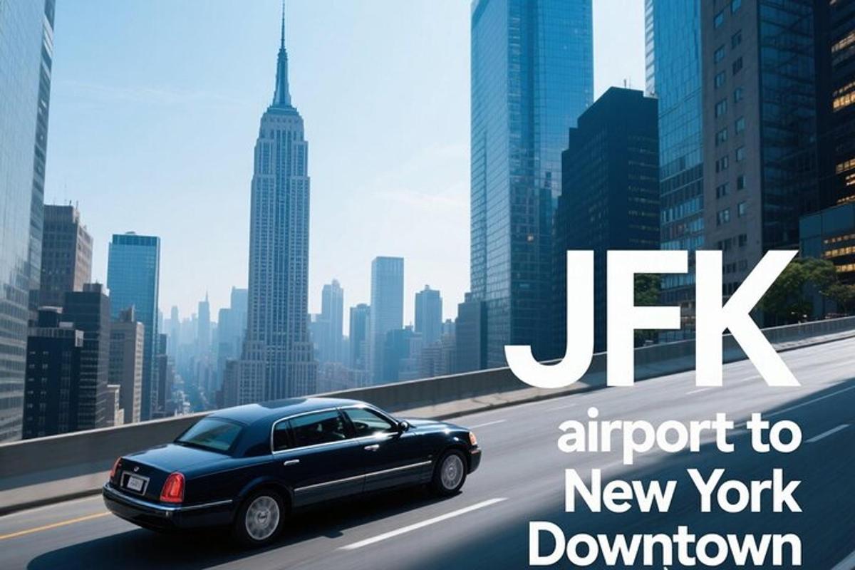a poster of a car driving down a highway in a city