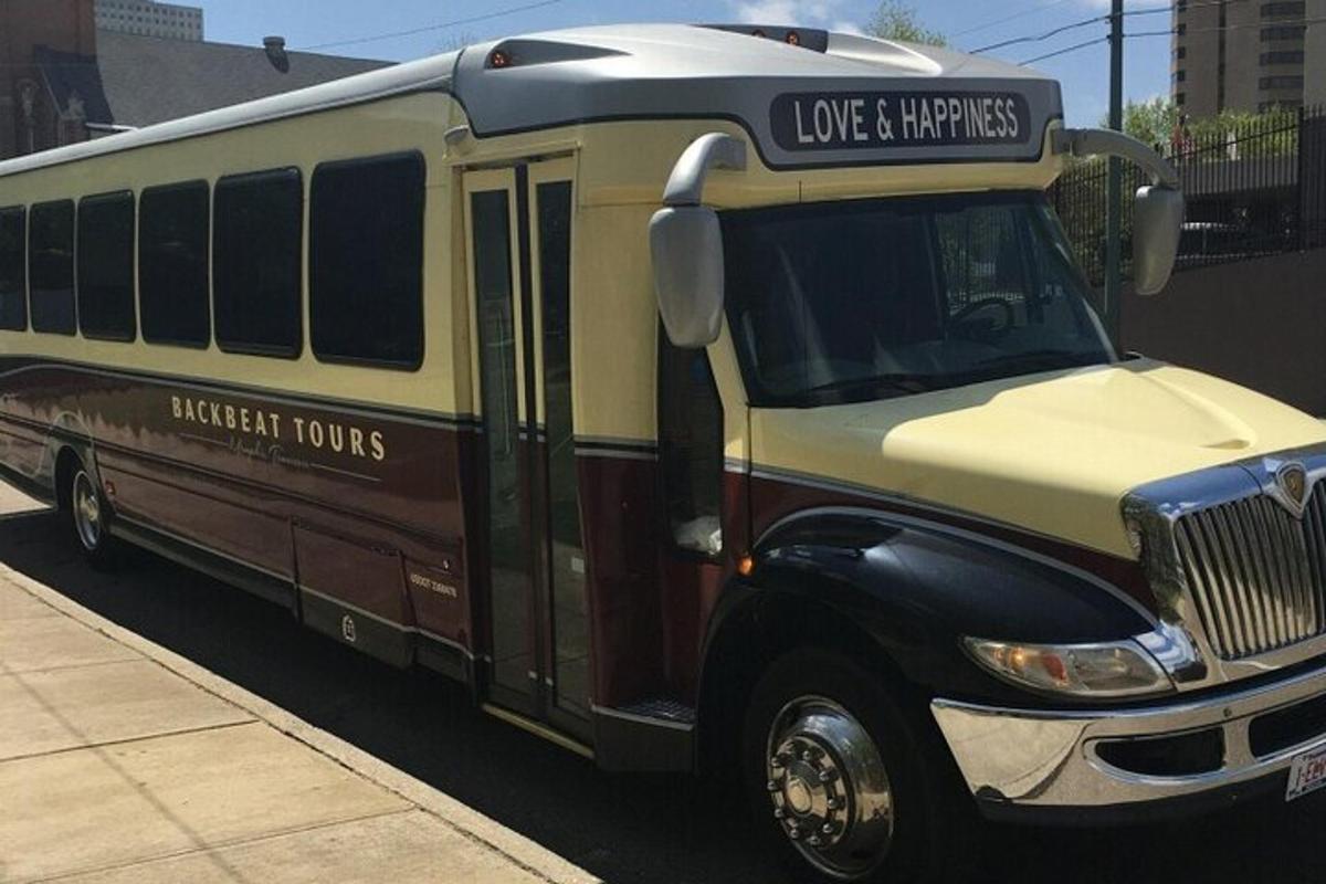 a bus parked on the side of a street