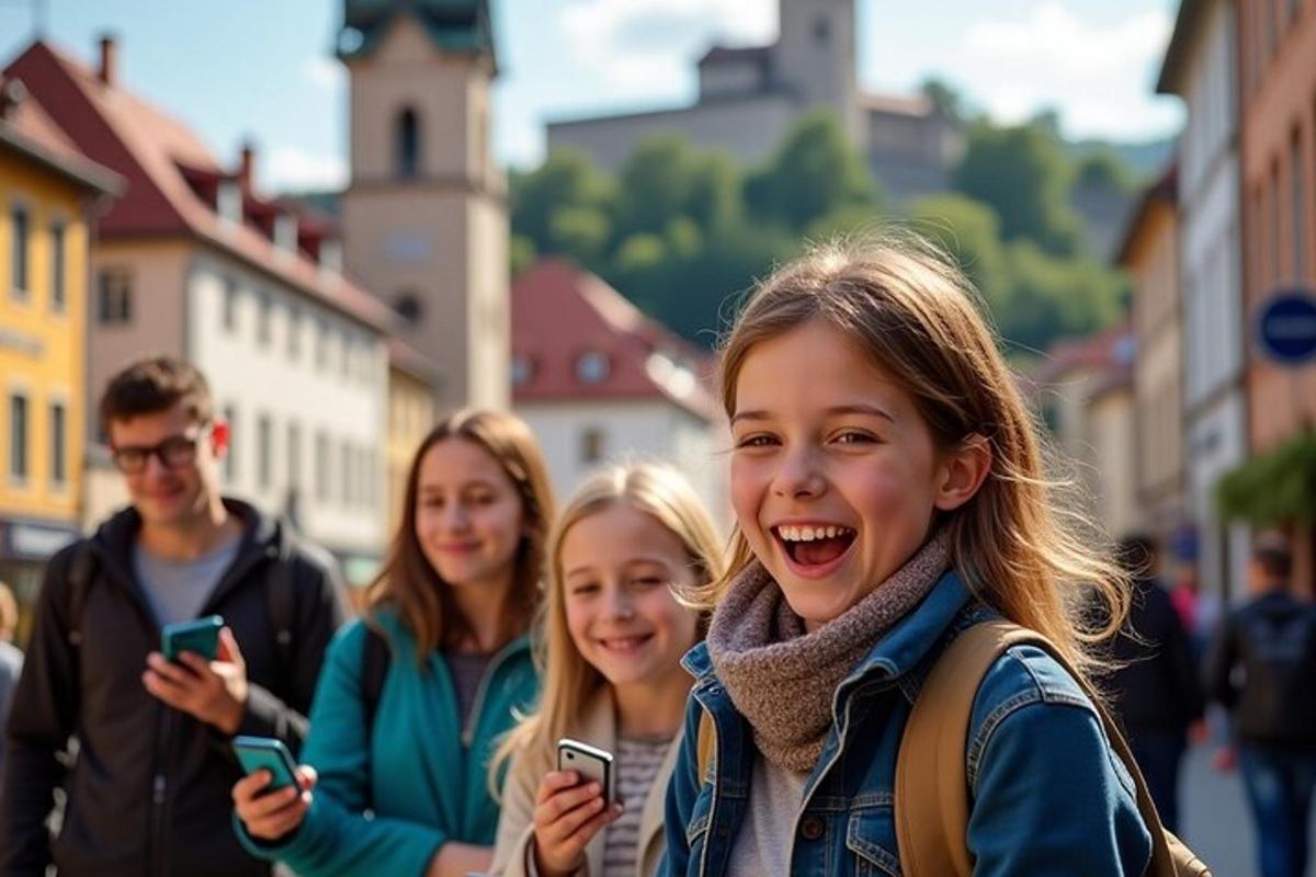 skupina lidí, kteří se dívají do svých mobilních telefonů