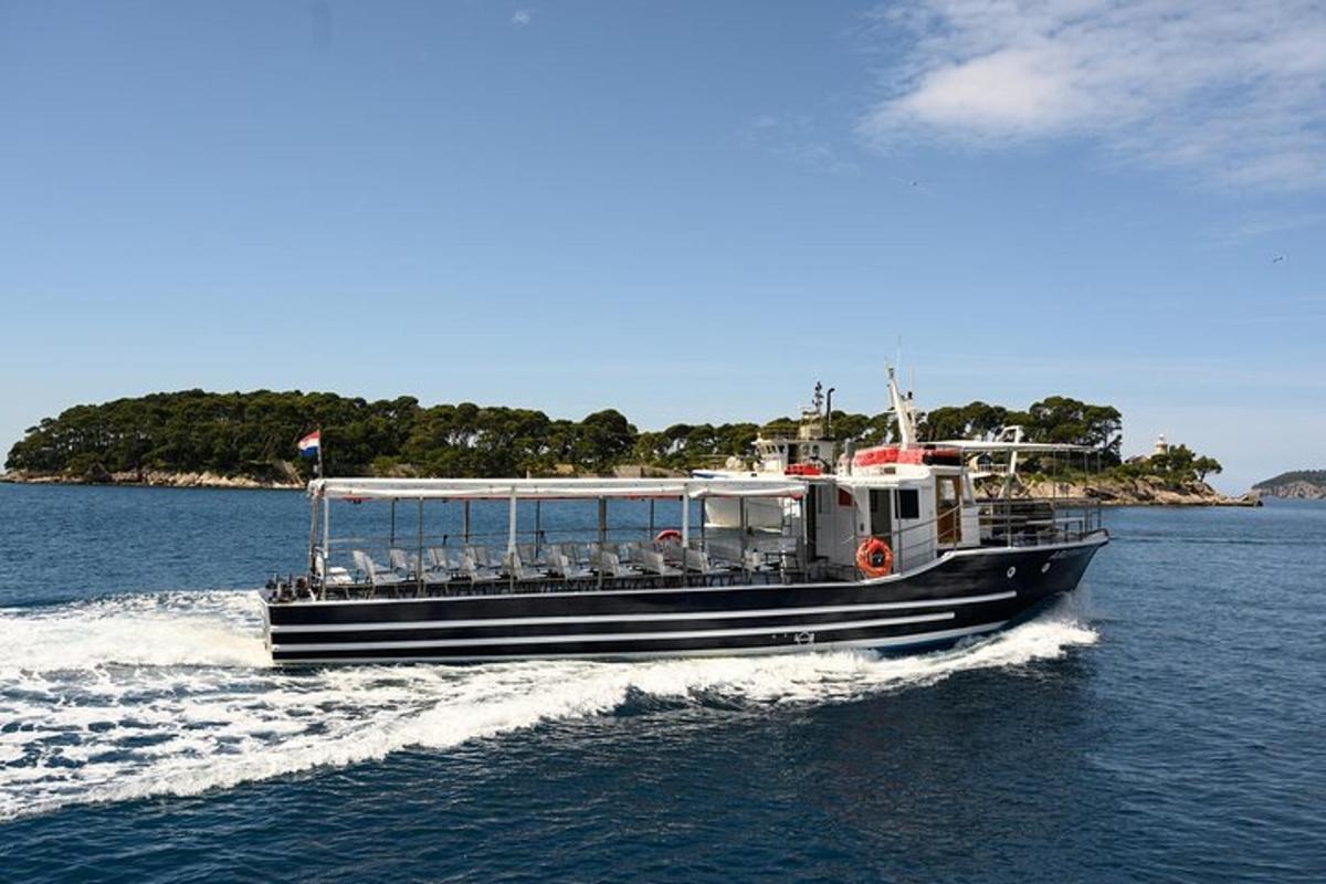 a boat traveling on the water with