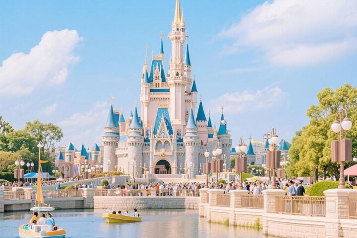 útsýni yfir Disney-kastalann