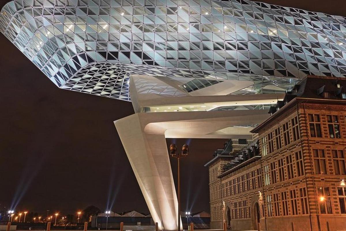 a large building and a building with a glass roof