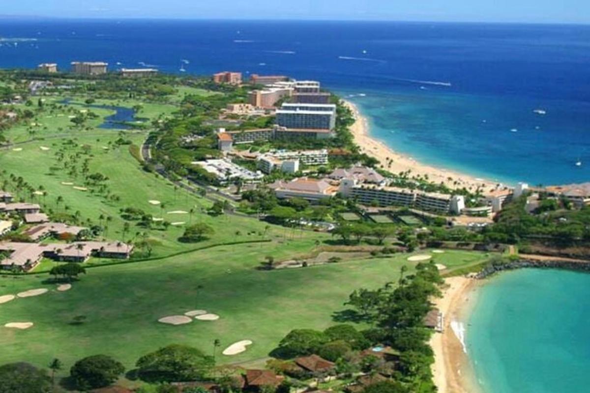 pemandangan udara pantai dan lautan