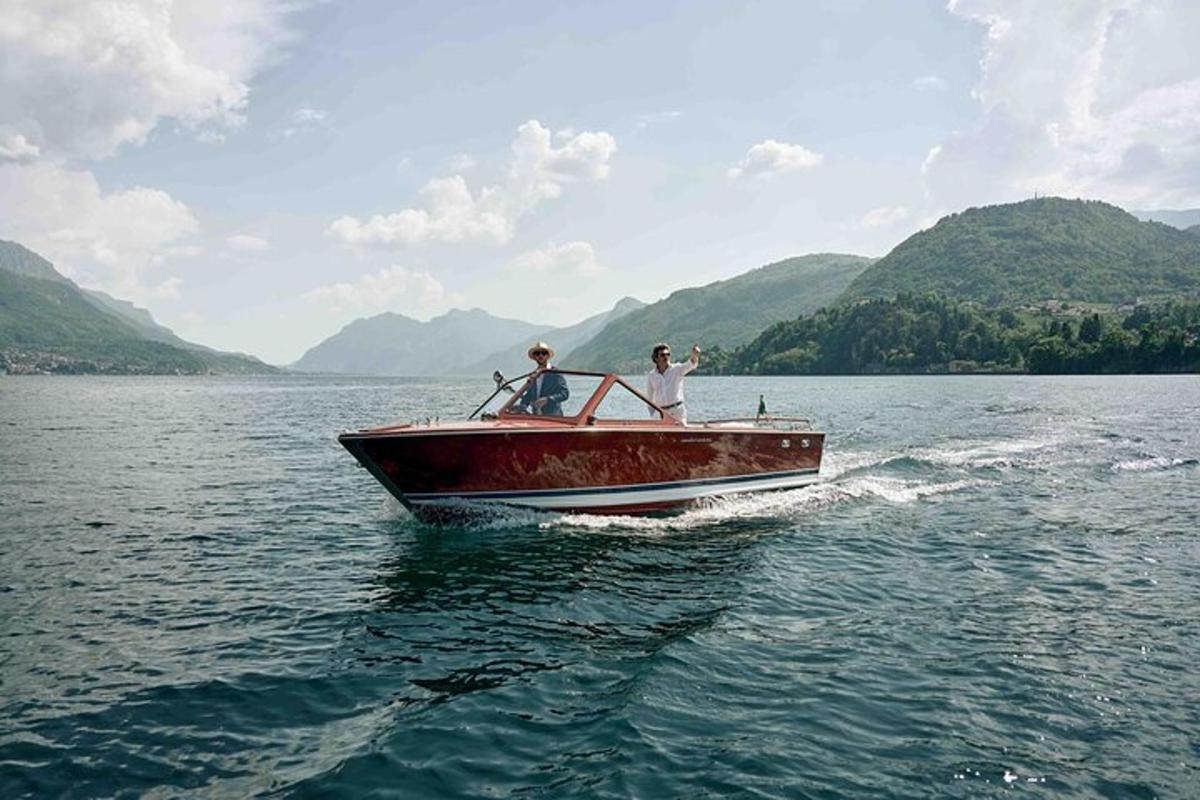 two people on a boat in the water