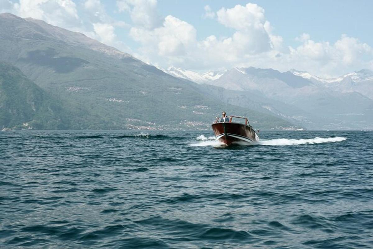 a boat in the middle of a large body of water