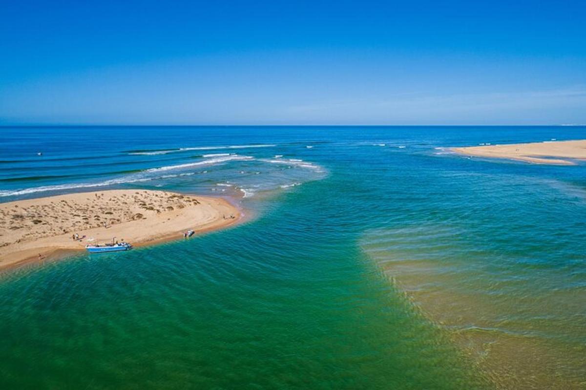 pemandangan udara pantai dan lautan