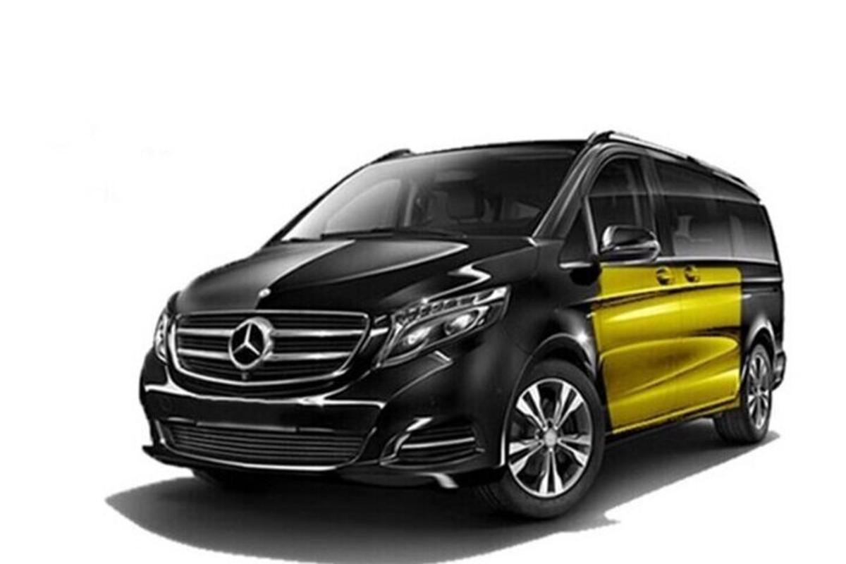 Černožluté auto na bílém pozadí