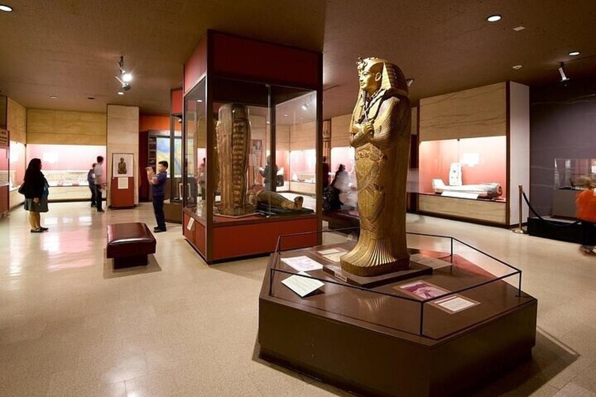 a statue of a woman in a museum