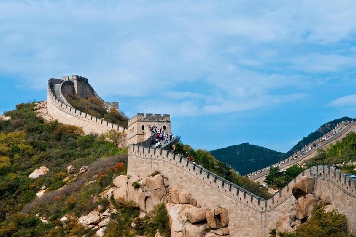 people on the great wall of china