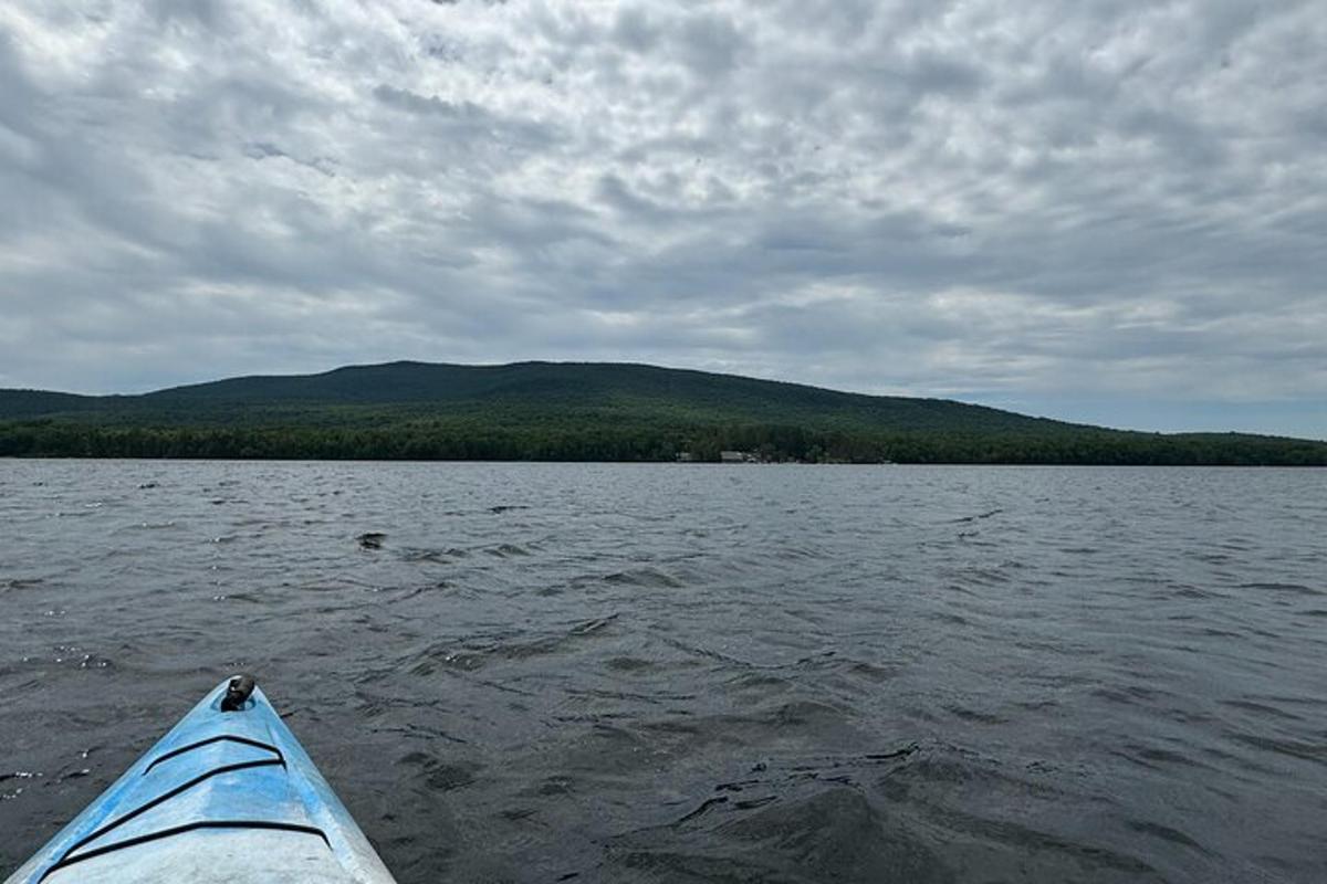 a boat on a large body of water