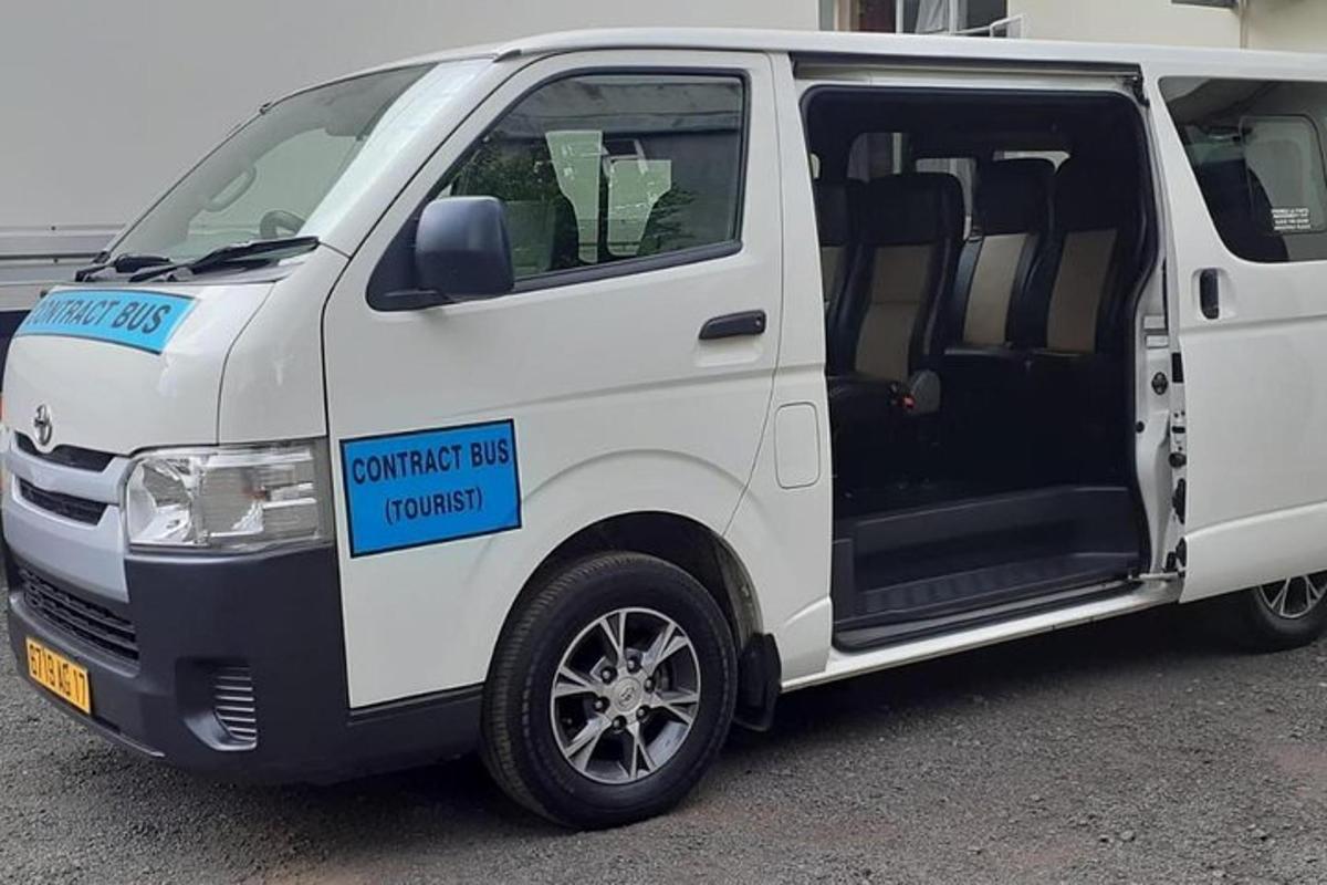 a white van with a sign on the door
