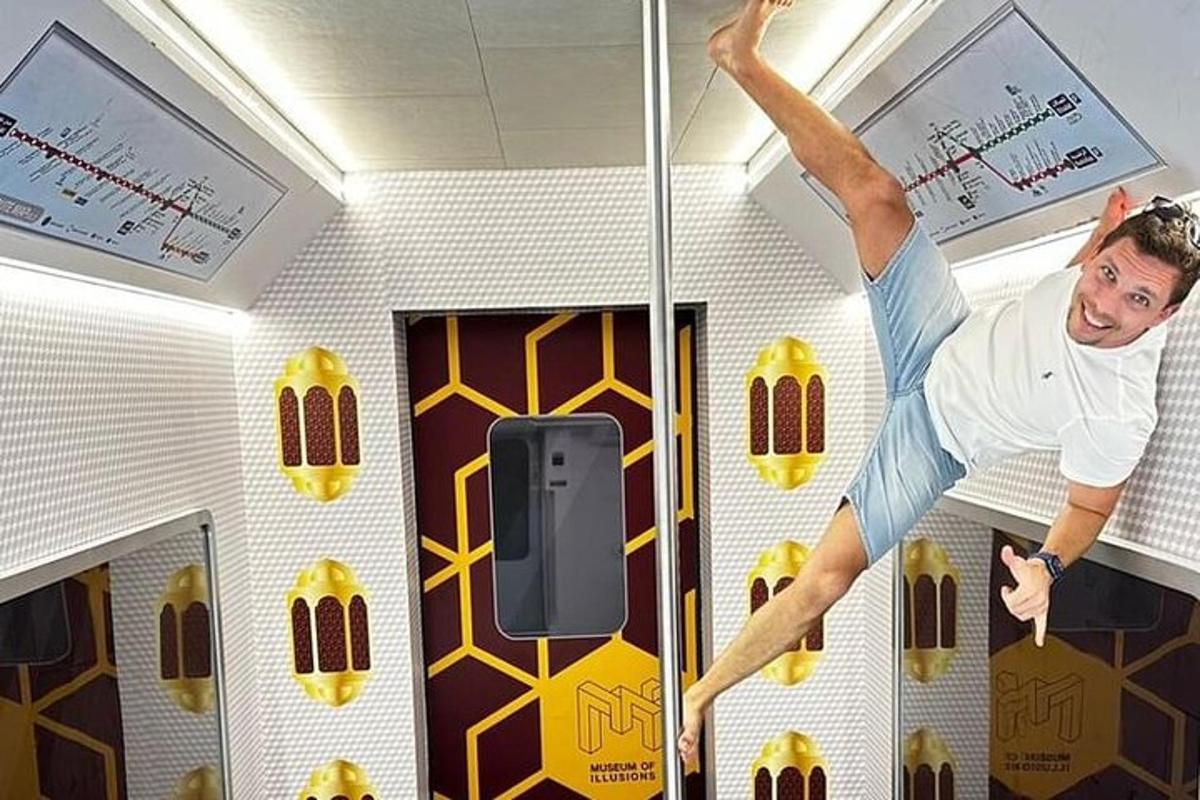 a man is standing in a locker room