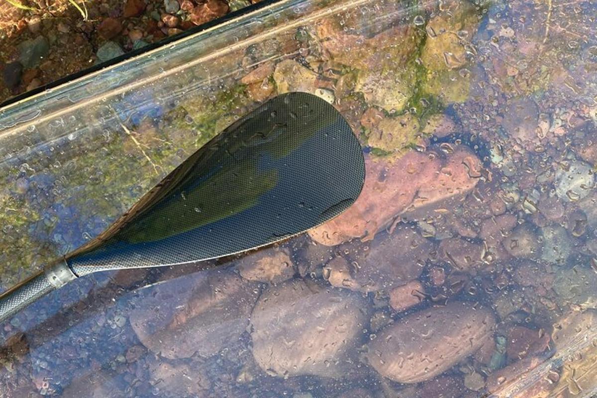 a spatula sitting on top of some rocks