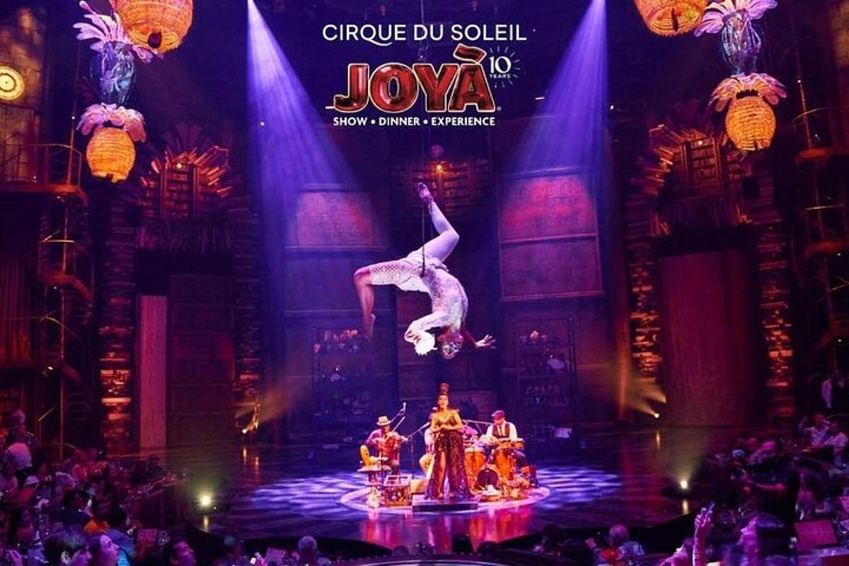 a group of people on the stage at a circus