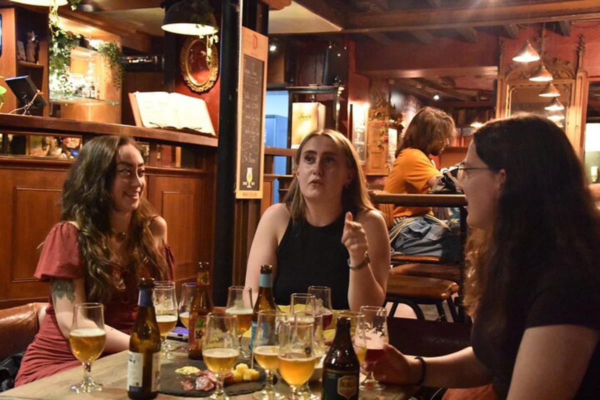 a group of women sitting at a table in a restaurant
