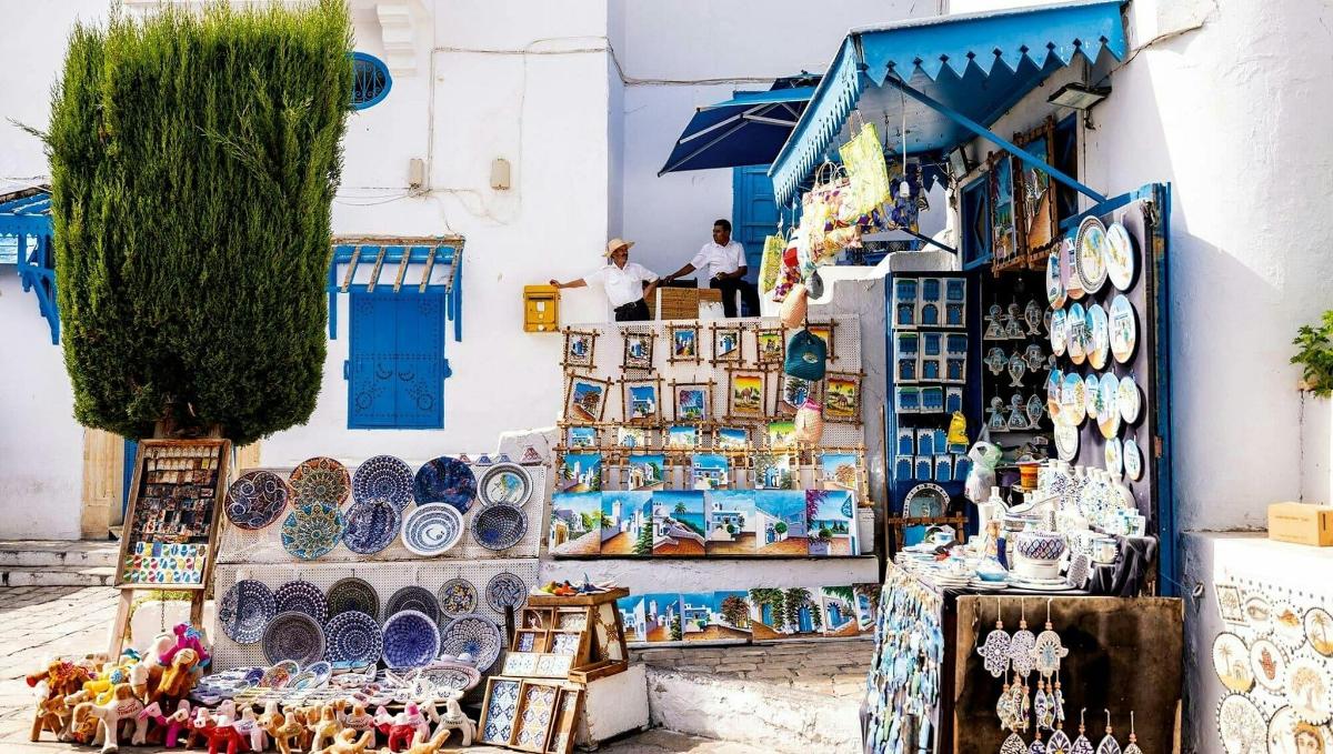 a shop in the blue city of chefchaouen