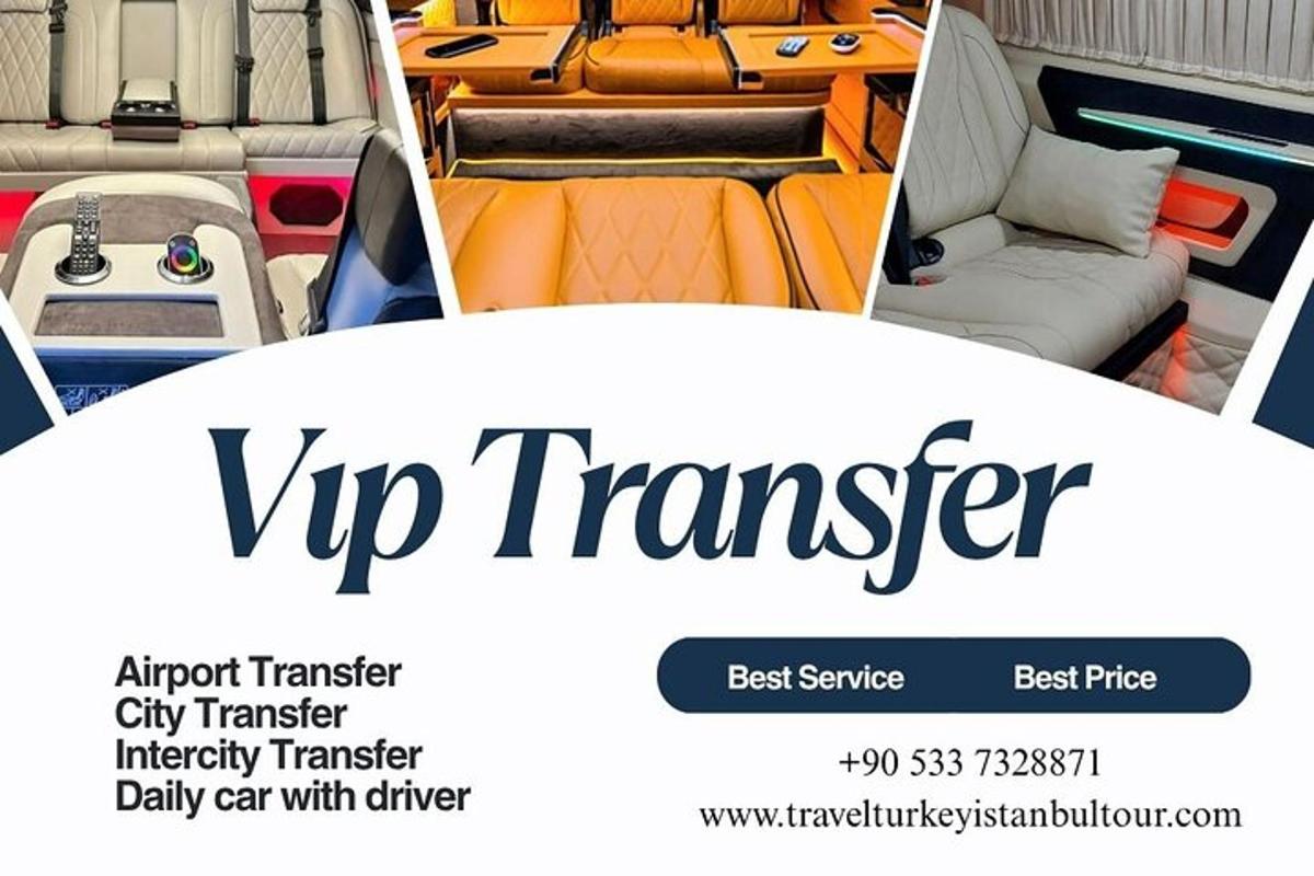 dva obrázky VIP transferového vozidla