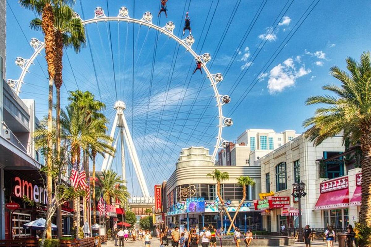a ferris wheel in the middle of a city