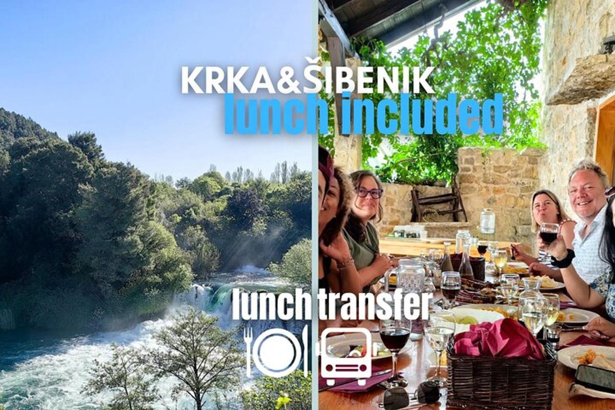 skupina lidí sedících u stolu poblíž řeky