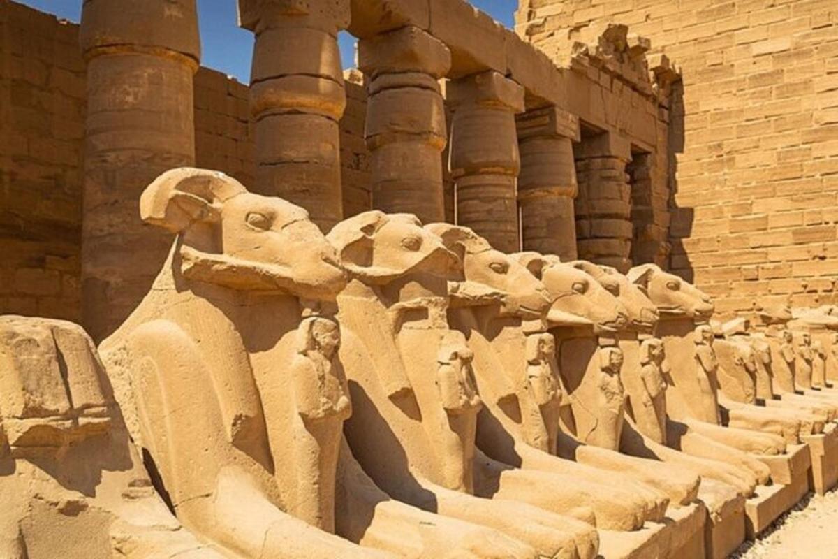 a row of statues in front of a building