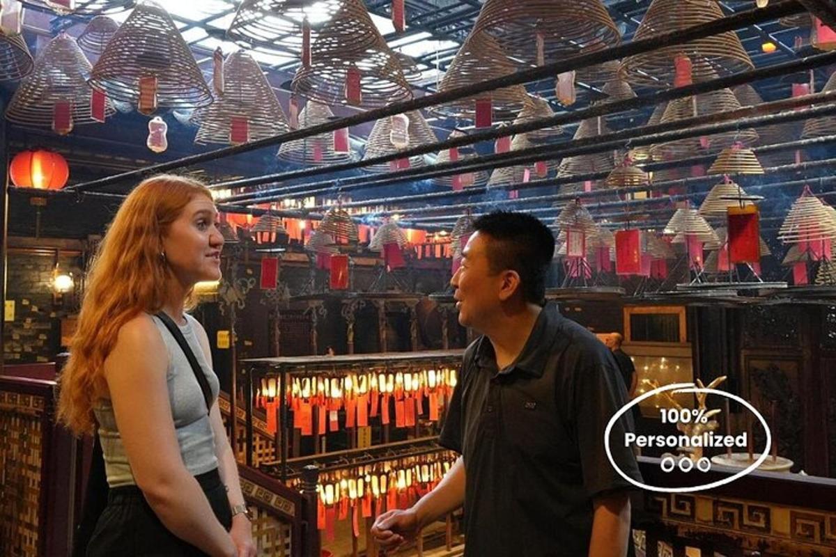 a man and a woman standing in front of a store