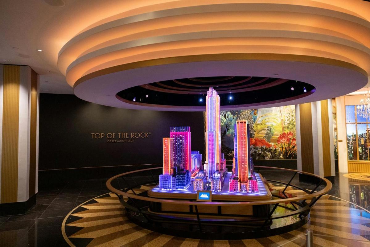 a model of the tokyo city in a lobby