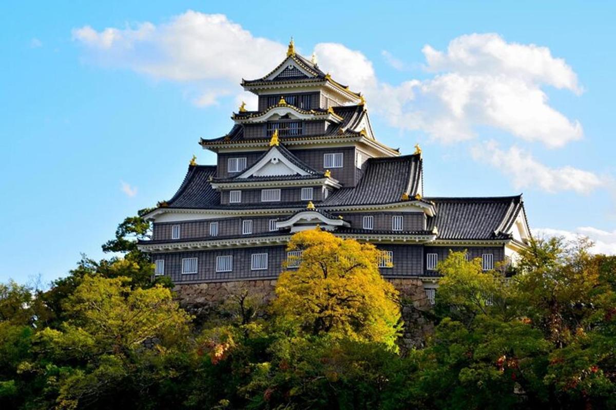 a large building on top of some trees