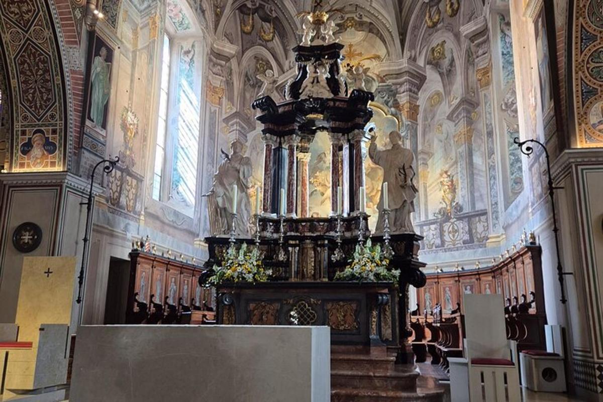 a church with a largeificantificant altar in a building