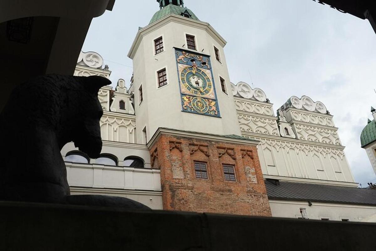a large building with a clock tower on it