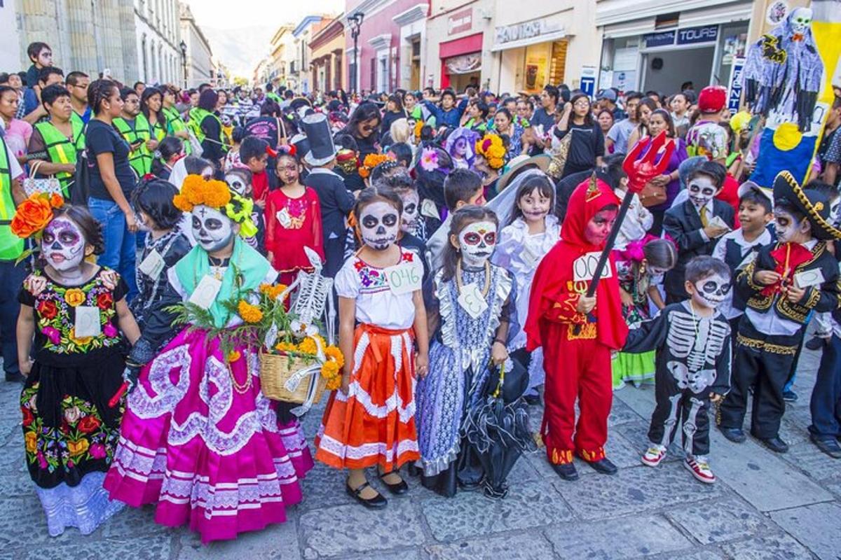 a large group of people dressed up in skeleton costumes