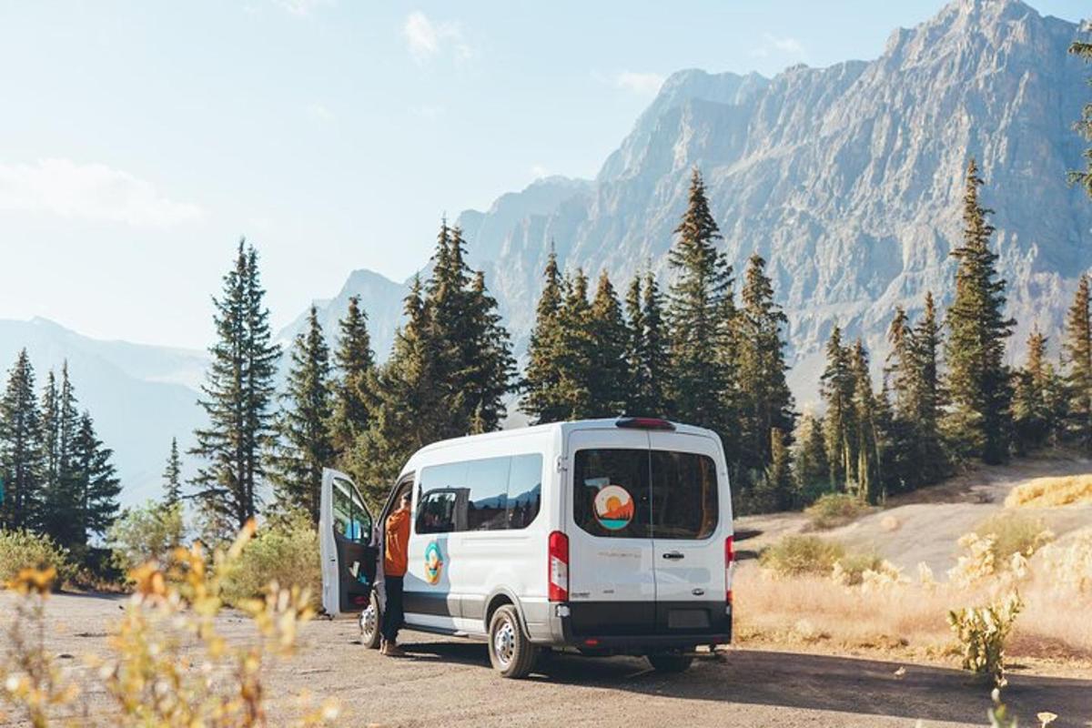 a white van parked on the side of a road