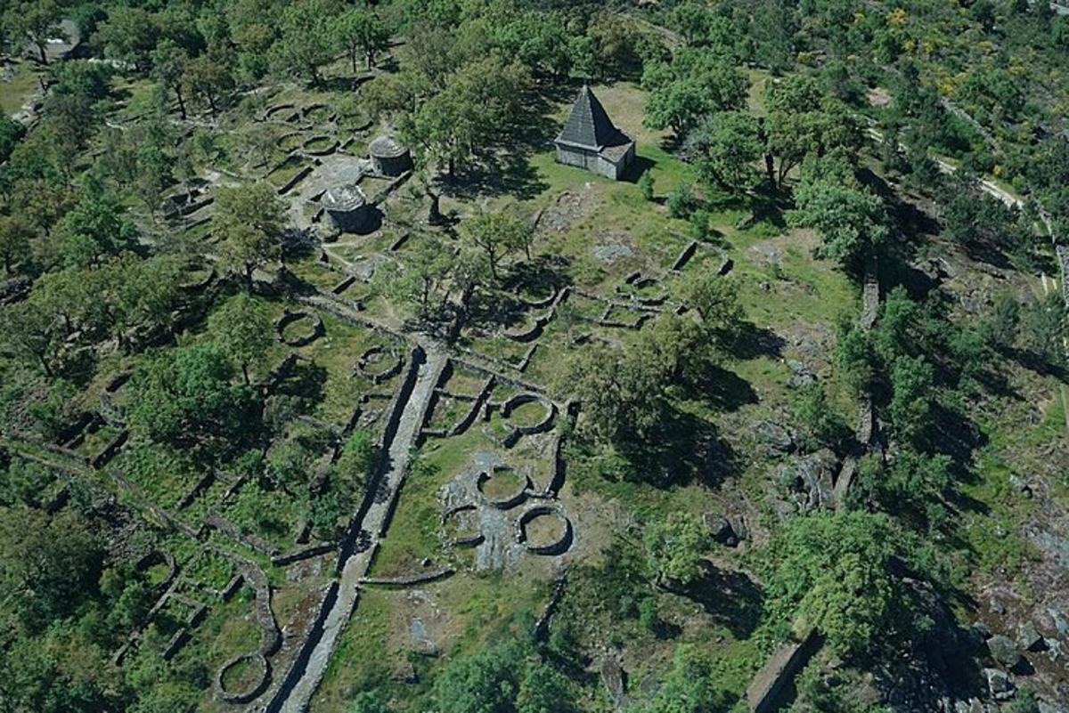 房屋和花园的鸟瞰图