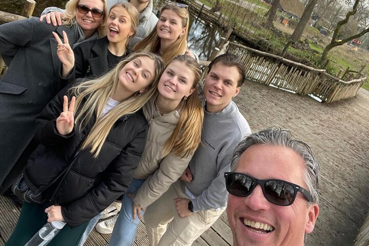 a group of people posing for a picture