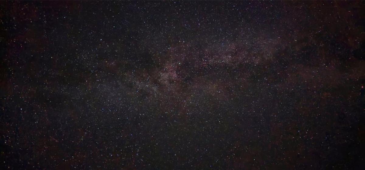 a starry night with the milky way