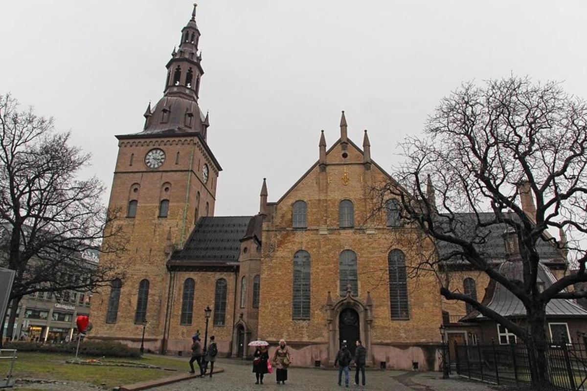 a large brick building with a clock tower on it
