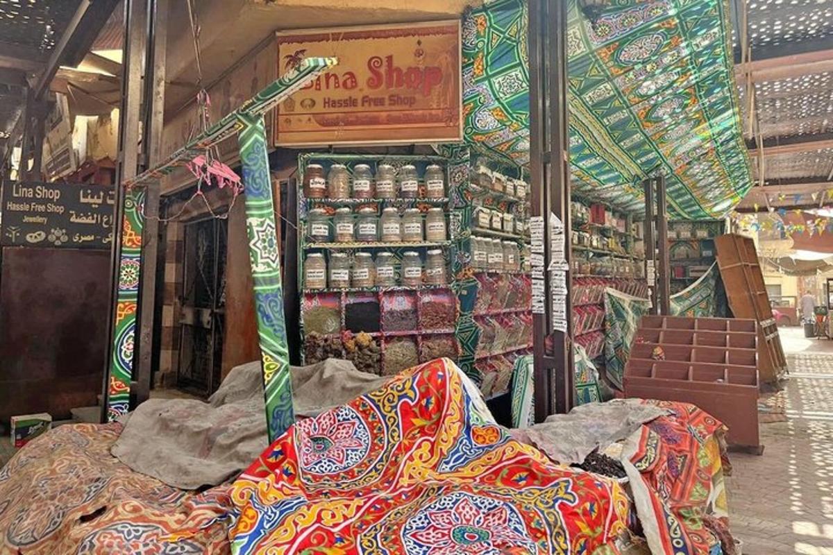 a store with a pile of blankets in a store