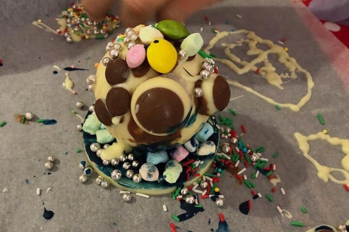 a cake in the shape of a duck on a plate