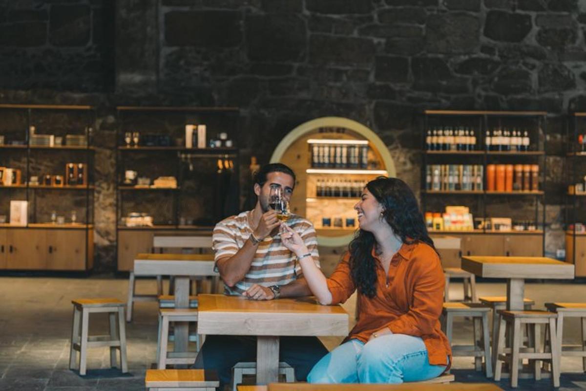 a man and a woman sitting at a table