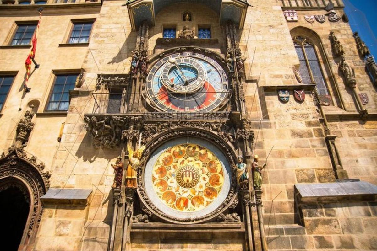 a building with a clock on the side of it