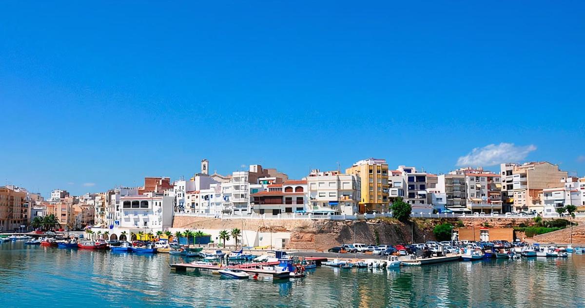 a group of boats are docked in a harbor