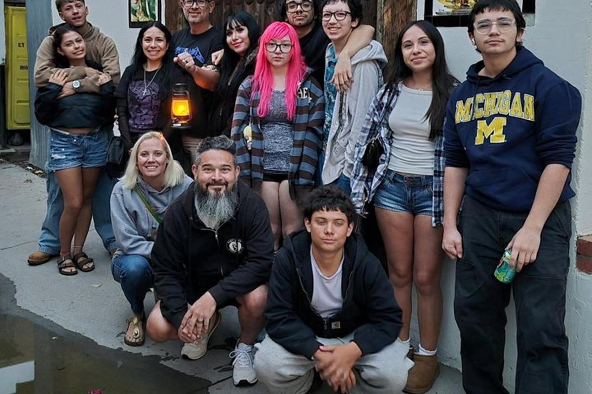 a group of people posing for a picture
