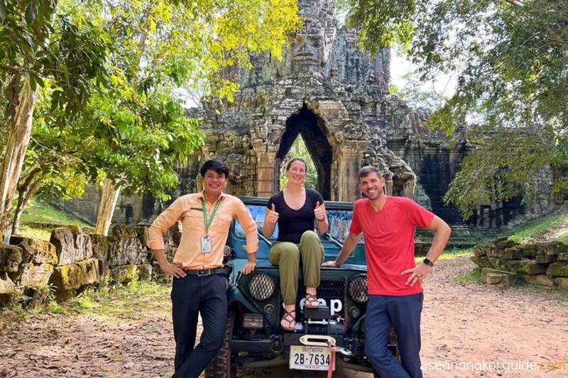 Featured tour with 4 reviews: Angkor Wat Sunrise and Market Tour by Jeep