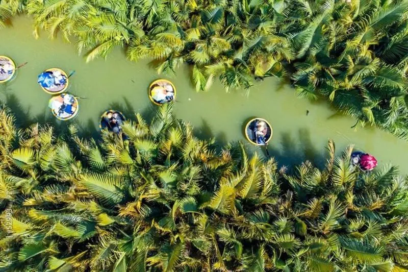 Featured tour with 6 reviews: Basket Boat Ride, Coconut Forest, Sunset and Hoi An Town by Night