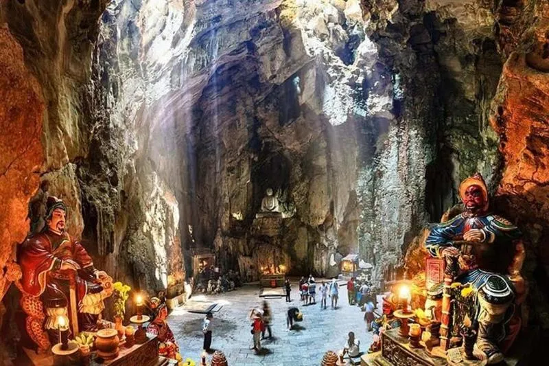 Featured tour with 6 reviews: Marble Mountains -Monkey Mountain-Sunset tour (Lunch Optional)