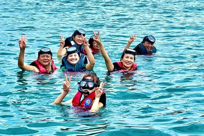 Featured tour with 9 reviews: Cham Island Snorkeling Daily Group Tour, Sunbathing, nice beaches
