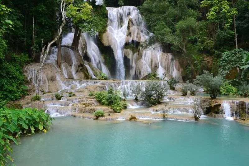 Featured tour with 3 reviews: Luang Prabang Private Car Charter: Kuang Si Waterfall (5h)