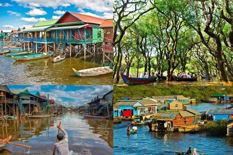 Featured tour with 3 reviews: Kompong Phluk Floating village & Mangrove forest cruise