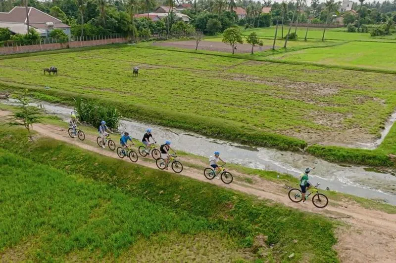 Siem Reap Countryside Bike Tour / E-Bike or Tuk Tuk | Half-Day Trip 5h