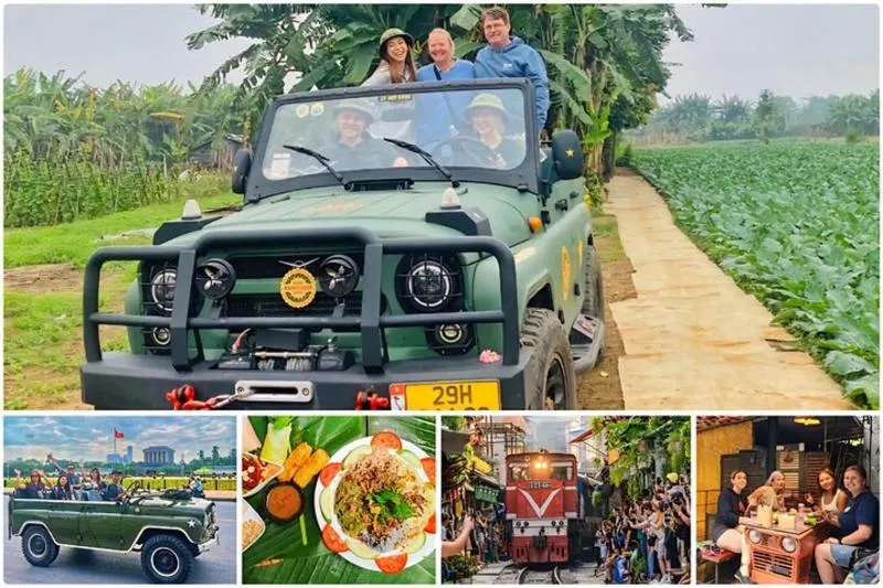 Hanoi Food and Culture Sightseeing Army Jeep Tour